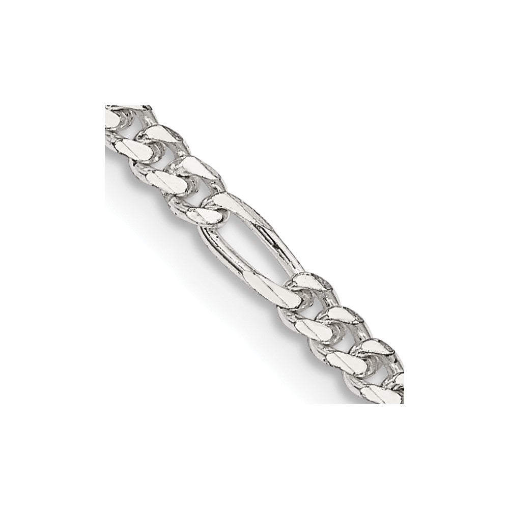 FJC Finejewelers 925 Sterling Silver 2.85mm Figaro Chain Anklet 9 Inches x 2 mm