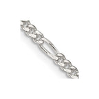 FJC Finejewelers 925 Sterling Silver 2.85mm Figaro Chain Anklet 9 Inches x 2 mm