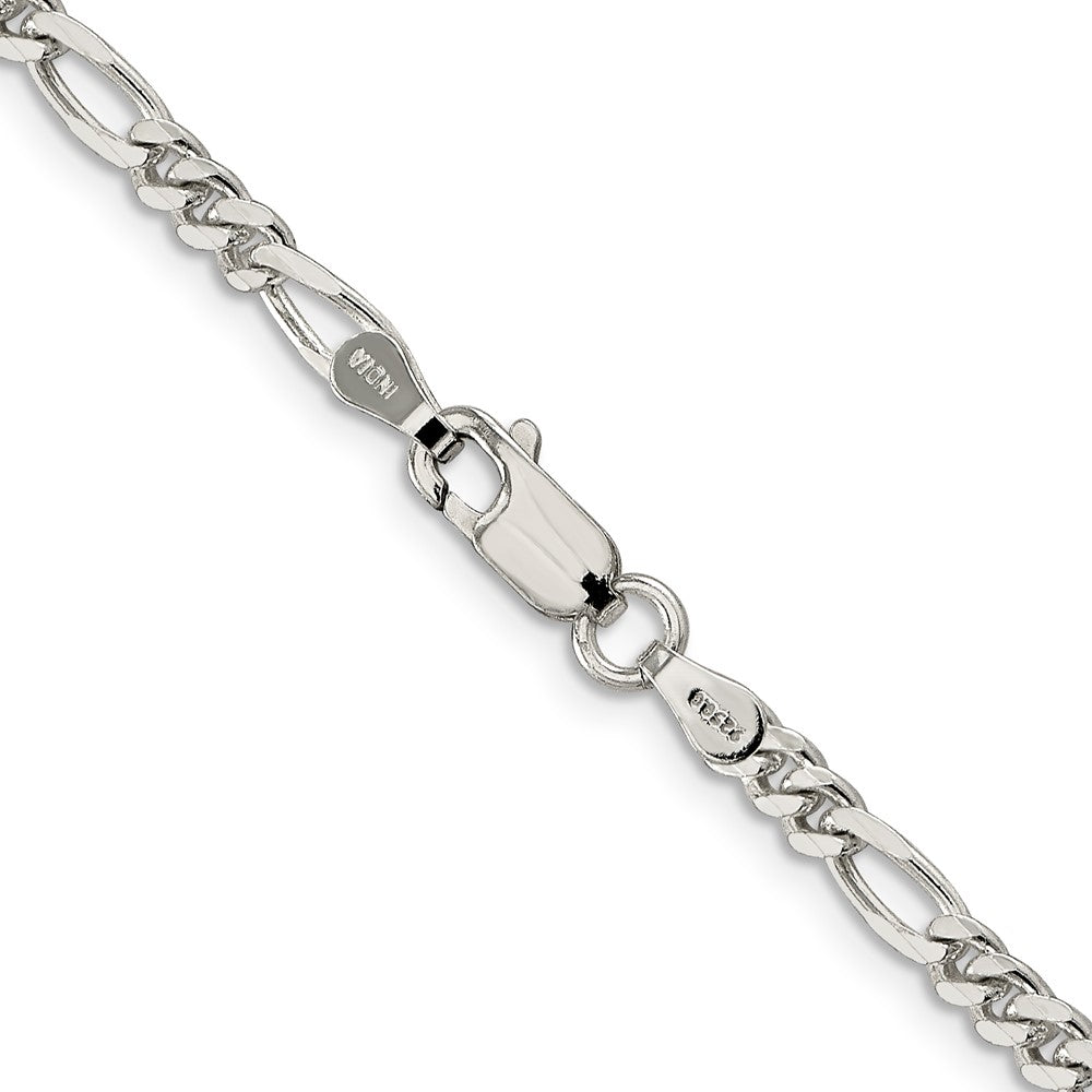 FJC Finejewelers 925 Sterling Silver Figaro Chain 24 Inches x 3.5 mm