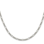FJC Finejewelers 925 Sterling Silver Figaro Bracelet Chain 7 Inches x 3.5 mm