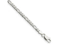 FJC Finejewelers 925 Sterling Silver Figaro Bracelet Chain 7 Inches x 3.5 mm