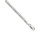 FJC Finejewelers 925 Sterling Silver Figaro Bracelet Chain 7 Inches x 3.5 mm