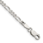 FJC Finejewelers 925 Sterling Silver Figaro Bracelet Chain 8 Inches x 3.5 mm