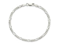 FJC Finejewelers 925 Sterling Silver Figaro Bracelet Chain 8 Inches x 3.5 mm