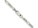 FJC Finejewelers 925 Sterling Silver Rhodium Plated 3.5mm Figaro Chain 9 Inches x 3 mm