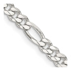 FJC Finejewelers 925 Sterling Silver Figaro Chain 18 Inches x 4.5 mm