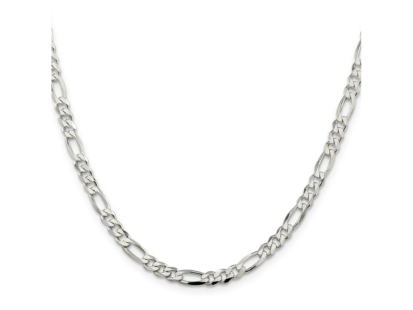FJC Finejewelers 925 Sterling Silver Figaro Chain 20 Inches x 4.5 mm