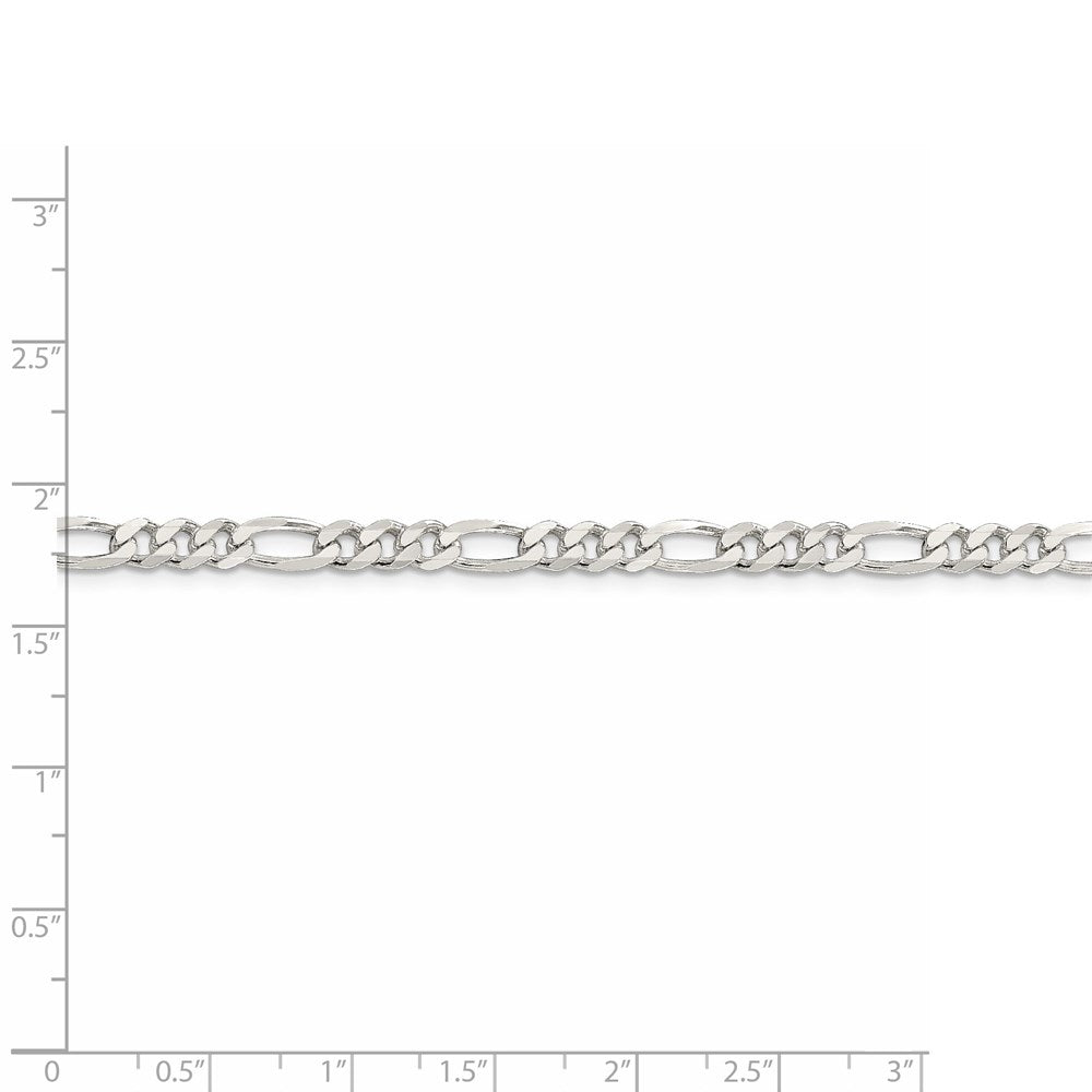 FJC Finejewelers 925 Sterling Silver Figaro Chain 22 Inches x 4.5 mm