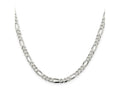 FJC Finejewelers 925 Sterling Silver Figaro Chain 24 Inches x 4.5 mm