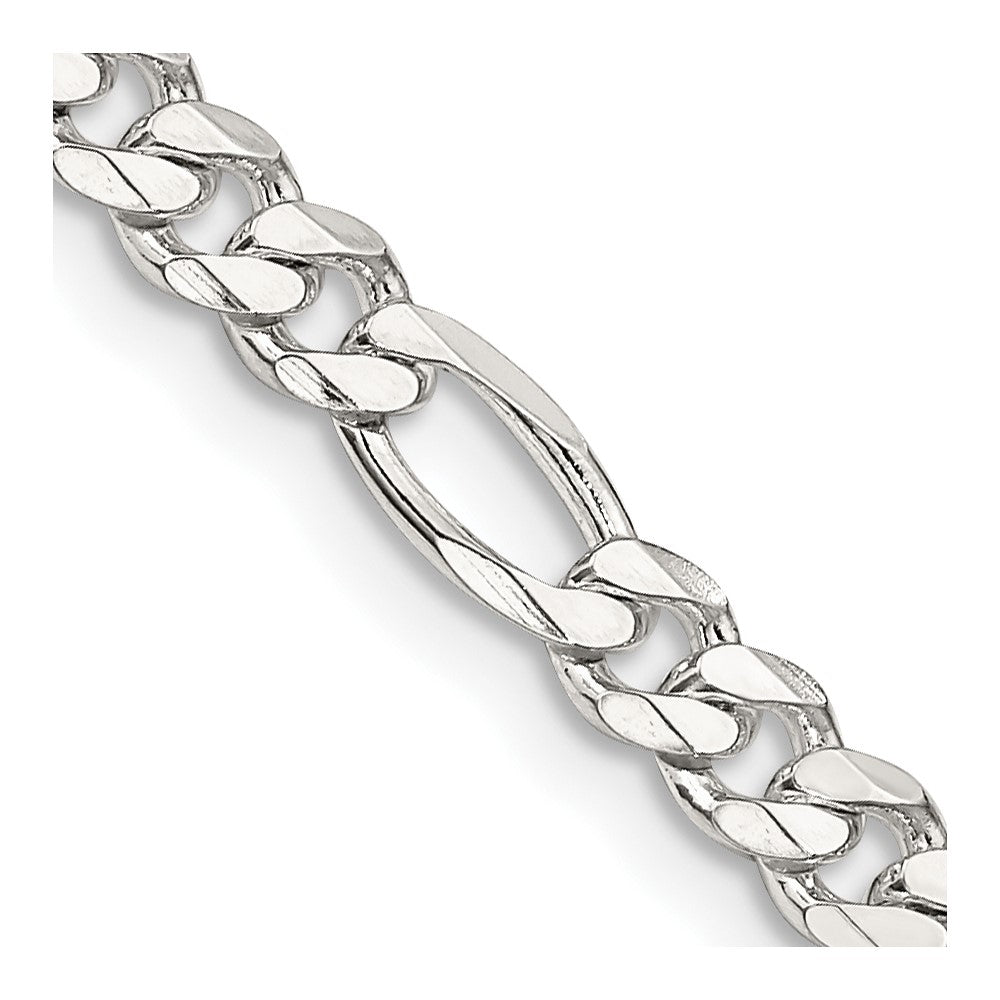 FJC Finejewelers 925 Sterling Silver Figaro Bracelet Chain 9 Inches x 4.5 mm