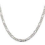 FJC Finejewelers 925 Sterling Silver Figaro Bracelet Chain 9 Inches x 4.5 mm