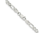 FJC Finejewelers 925 Sterling Silver Figaro Bracelet Chain 9 Inches x 4.5 mm