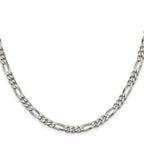 FJC Finejewelers 925 Sterling Silver Figaro Bracelet Chain 7 Inches x 5.5 mm