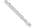 FJC Finejewelers 925 Sterling Silver Figaro Bracelet Chain 7 Inches x 5.5 mm