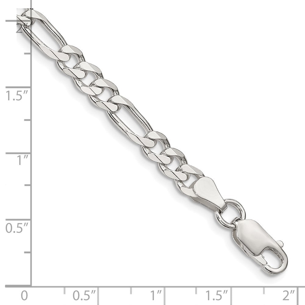 FJC Finejewelers 925 Sterling Silver Figaro Bracelet Chain 8 Inches x 5.5 mm