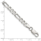 FJC Finejewelers 925 Sterling Silver Figaro Bracelet Chain 8 Inches x 5.5 mm