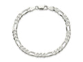 FJC Finejewelers 925 Sterling Silver Figaro Bracelet Chain 8 Inches x 5.5 mm