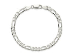 FJC Finejewelers 925 Sterling Silver Figaro Bracelet Chain 8 Inches x 5.5 mm