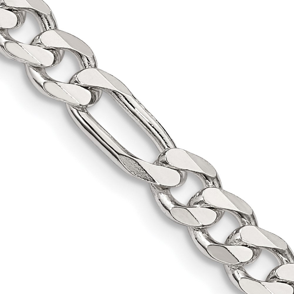 FJC Finejewelers 925 Sterling Silver Figaro Bracelet Chain 9 Inches x 5.5 mm