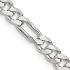 FJC Finejewelers 925 Sterling Silver Figaro Bracelet Chain 9 Inches x 5.5 mm