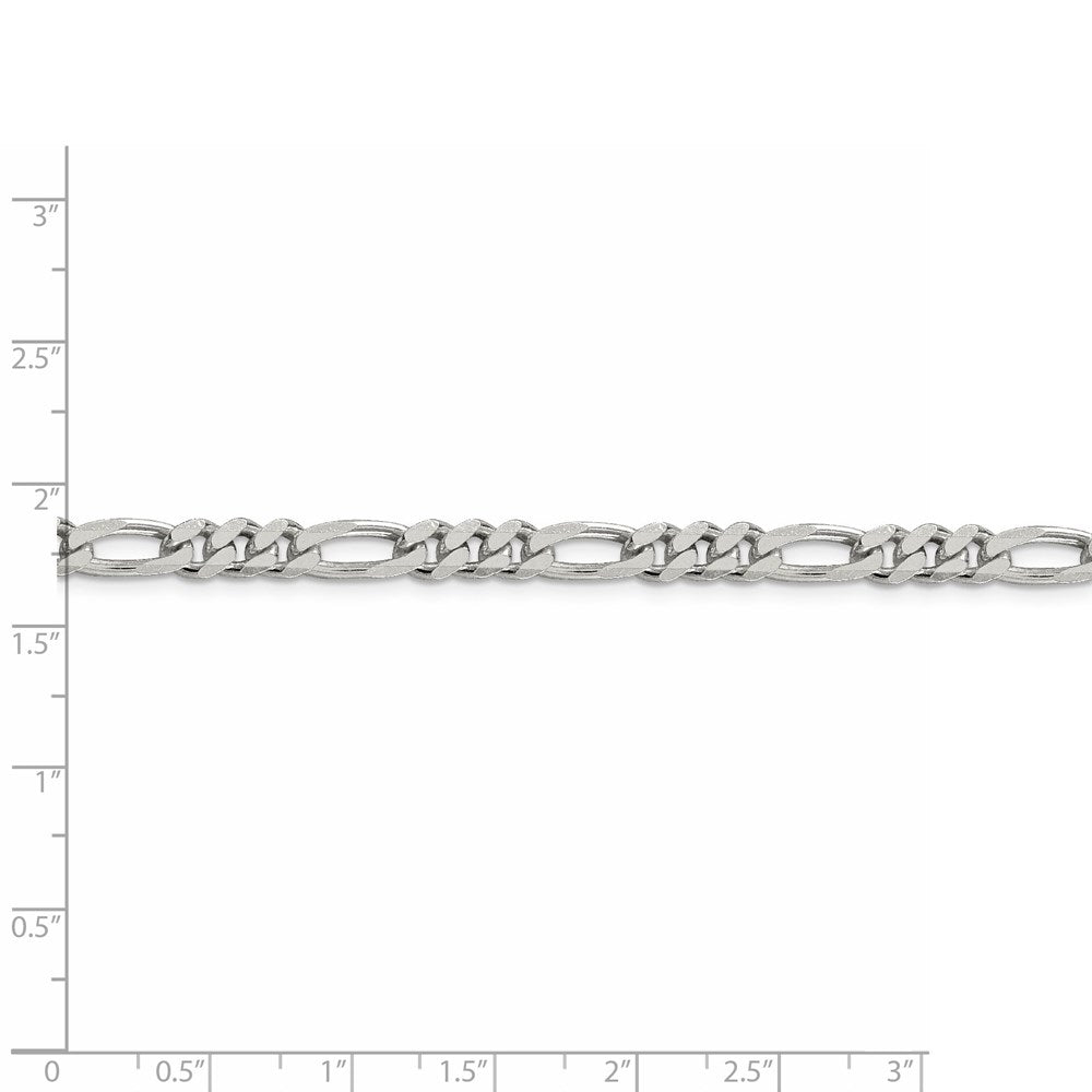 FJC Finejewelers 925 Sterling Silver Figaro Bracelet Chain 9 Inches x 5.5 mm