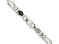 FJC Finejewelers 925 Sterling Silver Figaro Bracelet Chain 9 Inches x 5.5 mm