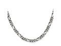 FJC Finejewelers 925 Sterling Silver Antiqued Figaro Bracelet Chain 7 Inches x 5.5 mm