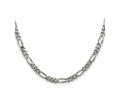 FJC Finejewelers 925 Sterling Silver Rhodium Plated Figaro Chain 28 Inches x 5.25 mm