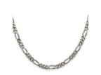 FJC Finejewelers 925 Sterling Silver Rhodium Plated Figaro Chain 28 Inches x 5.25 mm
