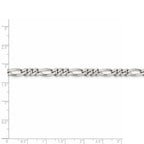 FJC Finejewelers 925 Sterling Silver Rhodium Plated Figaro Bracelet Chain 7 Inches x 5.25 mm