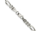 FJC Finejewelers 925 Sterling Silver Rhodium Plated Figaro Bracelet Chain 7 Inches x 5.25 mm