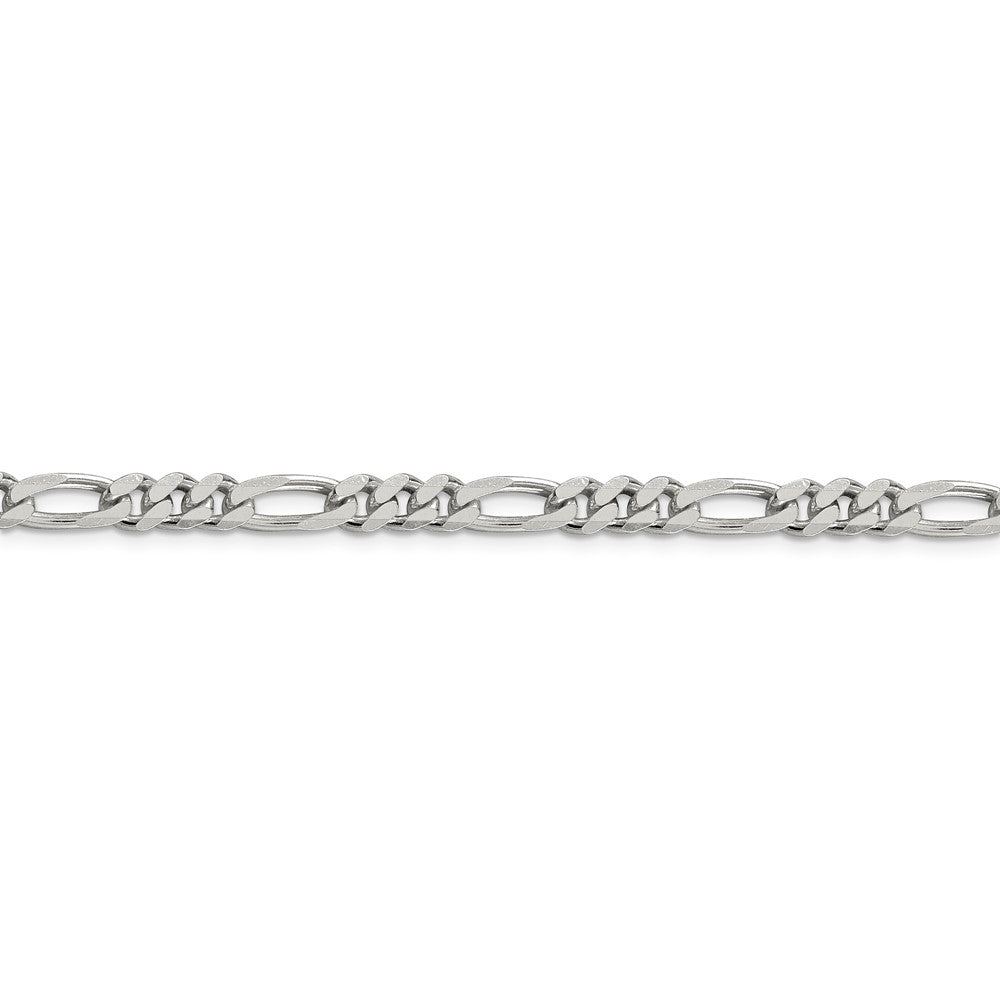 FJC Finejewelers 925 Sterling Silver Rhodium Plated 24 inch x 5.25mm Figaro Chain
