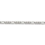 FJC Finejewelers 925 Sterling Silver Rhodium Plated 8 inch x 5.25mm Figaro Bracelet Chain