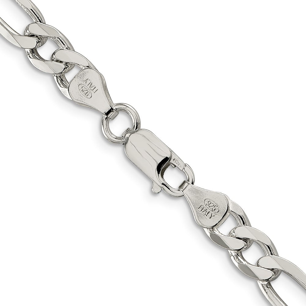 FJC Finejewelers 925 Sterling Silver Figaro Chain Bracelet 8 Inches x 6.75 mm
