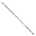 FJC Finejewelers 925 Sterling Silver Figaro Chain Bracelet 8 Inches x 6.75 mm