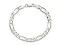 FJC Finejewelers 925 Sterling Silver Figaro Chain Bracelet 8 Inches x 6.75 mm