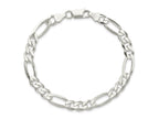 FJC Finejewelers 925 Sterling Silver Figaro Chain Bracelet 8 Inches x 6.75 mm