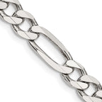 FJC Finejewelers 925 Sterling Silver Figaro Chain Bracelet 9 Inches x 6.75 mm