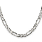 FJC Finejewelers 925 Sterling Silver Figaro Chain Bracelet 9 Inches x 6.75 mm