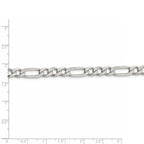 FJC Finejewelers 925 Sterling Silver Figaro Chain Bracelet 9 Inches x 6.75 mm