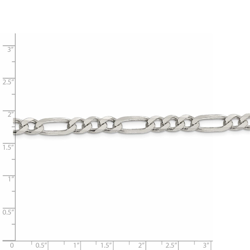 FJC Finejewelers 925 Sterling Silver Figaro Chain Bracelet 9 Inches x 6.75 mm