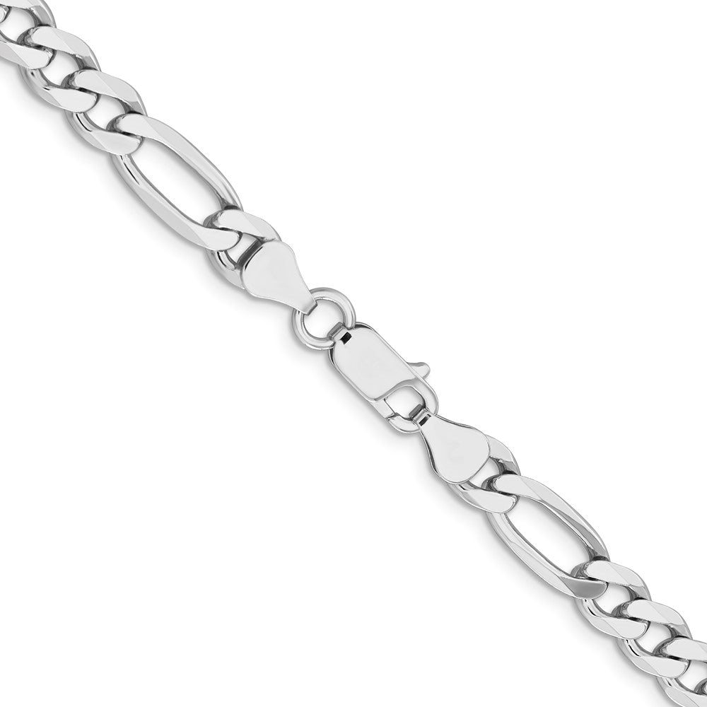 FJC Finejewelers 925 Sterling Silver Rhodium Plated Figaro Chain 28 Inches x 6.5 mm