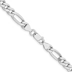 FJC Finejewelers 925 Sterling Silver Rhodium Plated Figaro Chain 28 Inches x 6.5 mm