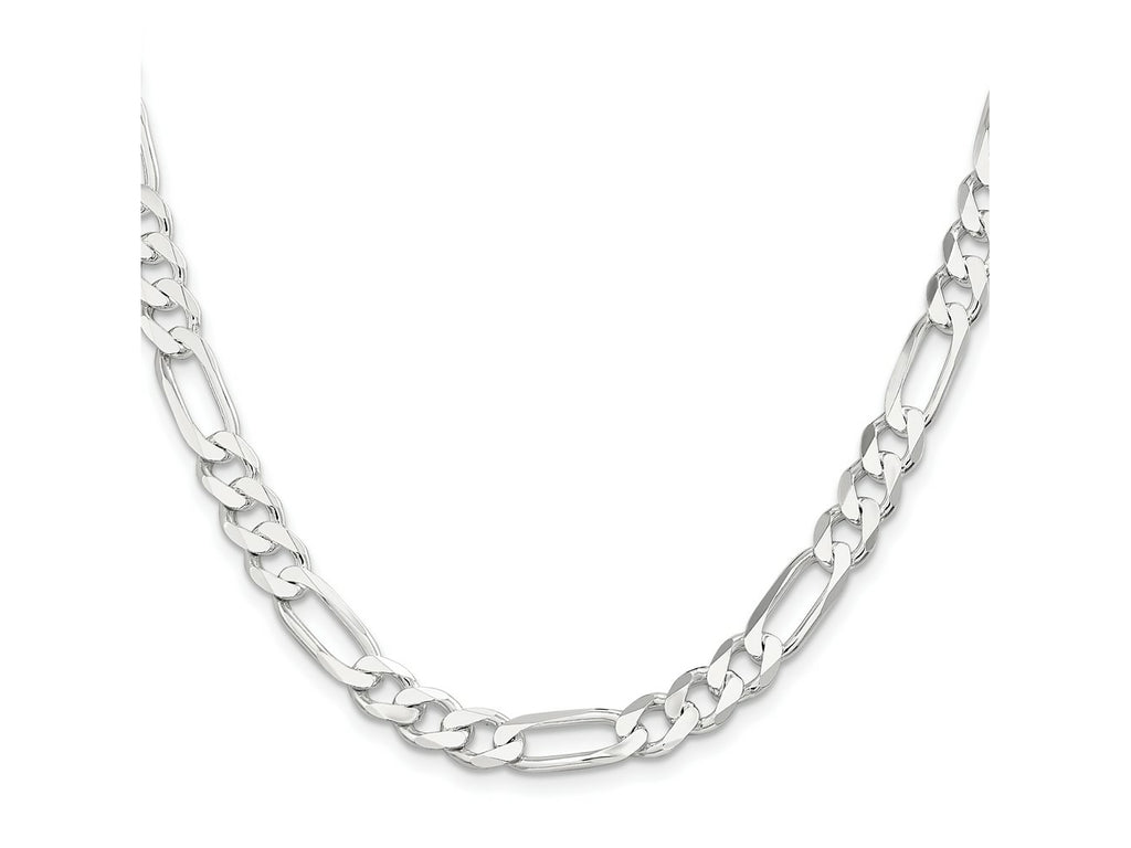 FJC Finejewelers 925 Sterling Silver Figaro Chain 28 Inches x 7.5 mm