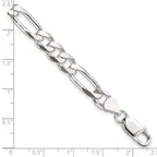 FJC Finejewelers 925 Sterling Silver Figaro Bracelet Chain 7 Inches x 7.5 mm