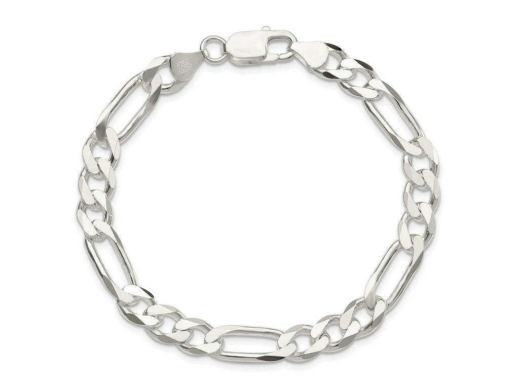 FJC Finejewelers 925 Sterling Silver Figaro Bracelet Chain 7 Inches x 7.5 mm