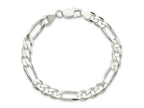 FJC Finejewelers 925 Sterling Silver Figaro Bracelet Chain 7 Inches x 7.5 mm
