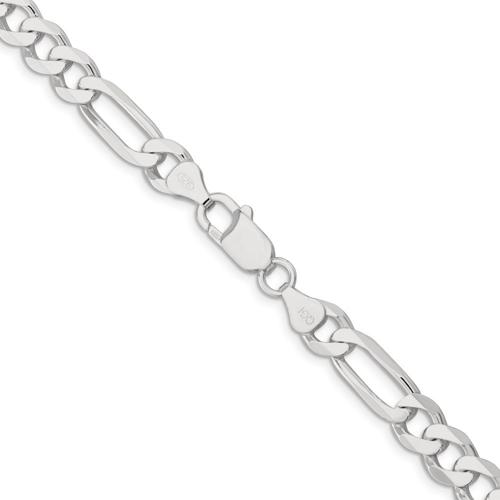 FJC Finejewelers 925 Sterling Silver Figaro Bracelet Chain 9 Inches x 7.5 mm