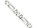 FJC Finejewelers 925 Sterling Silver Figaro Bracelet Chain 9 Inches x 7.5 mm