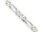 FJC Finejewelers 925 Sterling Silver Figaro Bracelet Chain 9 Inches x 7.5 mm